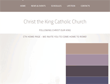 Tablet Screenshot of christtheking.ws